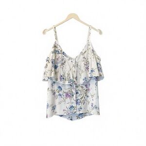 Redhaute Floral Ruffle Tank Top